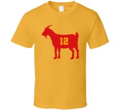 Tom Brady 12 Goat Tampa Bay Funny Football Fan T Shirt