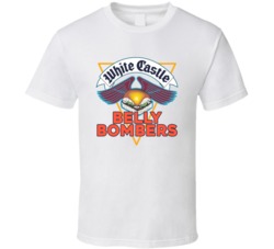 White Castle Belly Bombers Retro 1989 Ad T Shirt