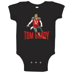 Tom Brady Tampa Bay Cartoon Trade Football Baby One Piece