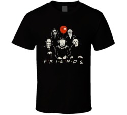 Friends Halloween It Clown Jason Voorhees Michael Myers Michael Myers 