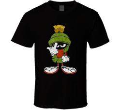 Marvin The Martian Middle Finger Flipping The Bird Looney Toons Worn L