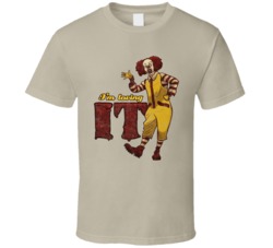 I'm Loving It Scary Clown Horrow Movie Halloween Fan T Shirt