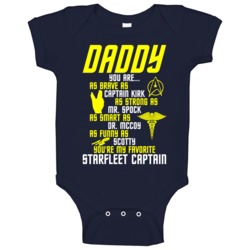 Daddy You're My Favorite Starfleet Captain Star Trek Fan Father&#