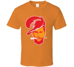 Tom Brady Tampa Bay Logo Cartoon Trade Football Fan T Shirt
