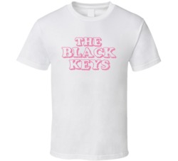 The Black Keys Rock Band Fan Pink Logo T Shirt