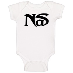 Nas Rapper Logo Rap Hop Hop Music Fan Baby One Piece