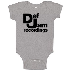Def Jam Recordings Music Company Logo Baby One Piece