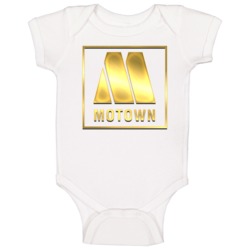 Motown Records Gold Logo Baby One Piece