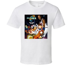 Space Jam Retro Looney Tunes Original Poster Basketball Movie Fan T Sh