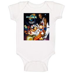 Space Jam Retro Looney Tunes Original Poster Basketball Movie Fan Baby
