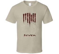 Seven 90s Mystery Thriller Movie Seven Sins Halloween Fan T Shirt