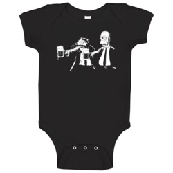 The Simpsons Pulp Fiction Parody Cartoon Fan Baby Baby One Piece