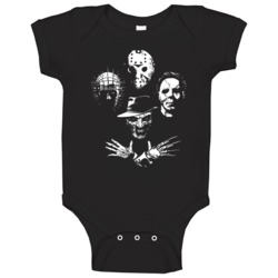 Freddy Krueger Michael Myers Jason Voorhees Pinhead Silhouette Horror 
