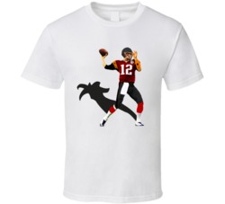 Tom Brady Goat Shadow Tampa Bay Football T Shirt