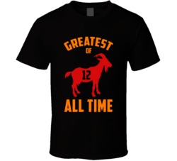 Goat Greatest Of All Time Tom Brady Tampa Bay Football T Shirt