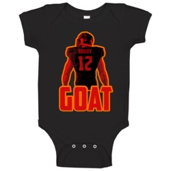 Tom Brady Jersey Back Goat Tampa Bay Football Baby One Piece