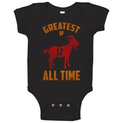 Goat Greatest Of All Time Tom Brady Tampa Bay Football Destressed Look