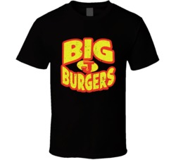Big Js Burgers Seen In Napoleon Dynamite Vintage Grunge Worn Look T Sh