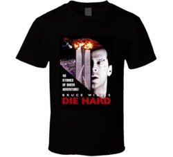 Die Hard Adventure Retro Classic Movie Poster Fan T Shirt