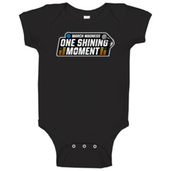 One Shining Moment March Madness Logo Baby One Piece