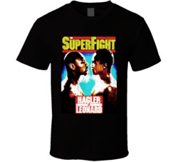 Sugar Ray Leonard Vs Marvin Hagler Retro 80s Boxing Fight Poster T Shi