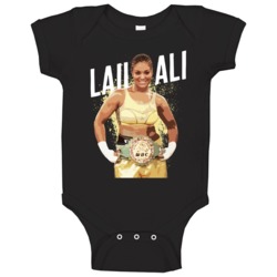Laila Ali Boxing Champion Muhammad Daughter Fan Baby One Piece