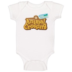Animal Crossing New Horizons Video Game Logo Baby One Piece