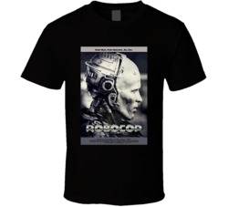 Robocop Black And White Action Scifi Movie Poster T Shirt