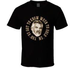 Kenny Rogers The Gambler Lyrics Country Music Icon Legend Fan T Shirt