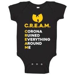 Cream Ruined Everything Around Me Wutang Parody Baby One Piece