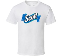 Scott Toilet Paper Company Logo T Shirt