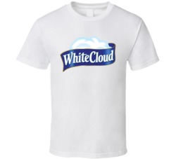 White Cloud Toilet Paper Company Logo T Shirt