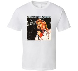 Kenny Rogers Lady Music Distressed Look T Shirt