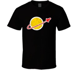 Lego Classic Space Worn Grunge Look Logo T Shirt