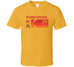 Retro Grunge Kodachrome 64 Logo Worn Vintage Look T Shirt