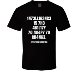 Intelligence Is The Abililty To Adapt To Change Stephen Hawking Quote 