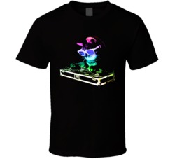 House Dj Cat Kitty Funny Music Animal Fan T Shirt
