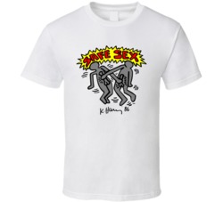 Safe Sex Keith Haring As Seen On Harry Styles T Shirt