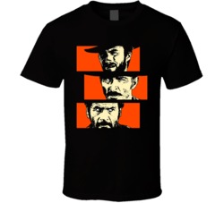 The Good The Bad And The Ugly Silhouette Western Movie Fan T Shirt