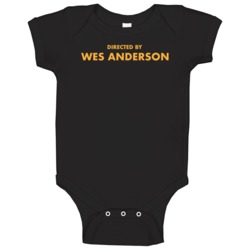 Directed By Wes Anderson Movie Film Buff Fan Baby Baby One Piece