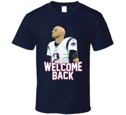 Brian Hoyer Welcome Back New England Football Player Fan T Shirt