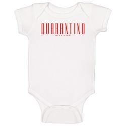 Quarantino Stay Safe Parody Baby One Piece