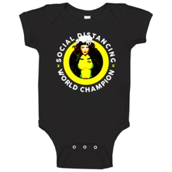 Social Distancing World Champion X Men Rogue Fan Baby One Piece