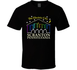 The Electric City Scranton Pennsylvania The Office Tv Show Fan T Shirt