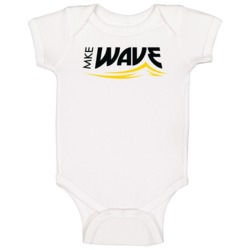 Milwaukee Wave Major League Indoor Soccer Club Alt Logo Baby One Piece