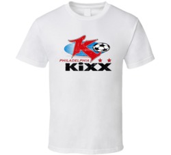 Philadelphia Kixx Major League Indoor Soccer Club Logo T Shirt