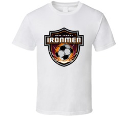 New Jersey Ironmen Major League Indoor Soccer Club Alt Logo T Shirt