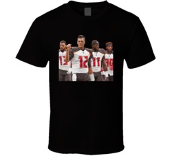 Tom Brady Tampa Bay Football 12 Team Photo T Shirt