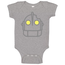 The Iron Giant Face Baby One Piece