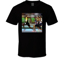 Usain Bolt Fastest Man Alive Running Moment Sports Fan T Shirt
